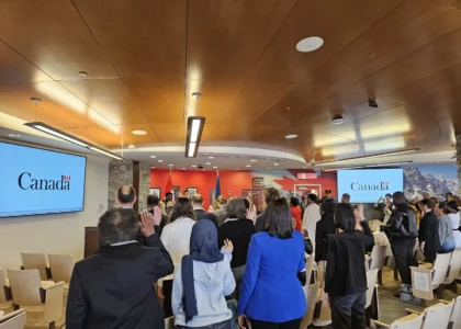 Parallèle Alberta à la cérémonie de citoyenneté francophone à Calgary